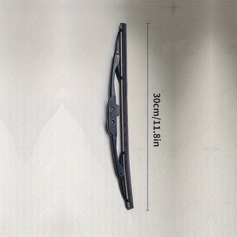 Черная металлическая щетка-стеклоочиститель с натуральной резиной для всех автомобилей с U-образным крюком