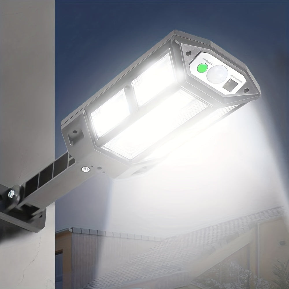 Super Bright LED Solar Wall Light with Motion Sensor 3 Lighting Modes Outdoor Security