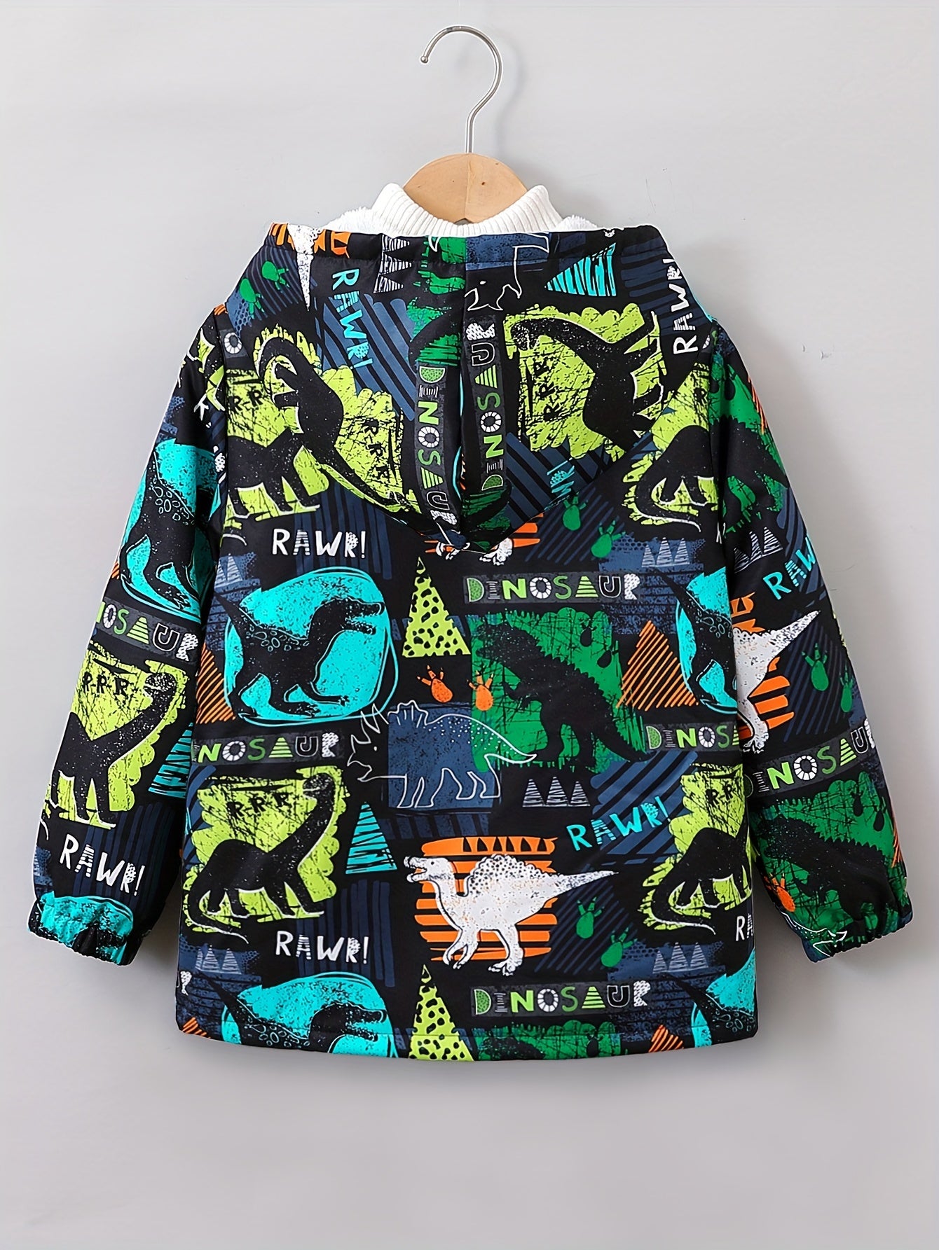 Erkaklar uchun zamonaviy kapüşonli kurtka, kuz va qish uchun mukammal, 120-160 yoshdagi bolalar uchun mos, 140G polar fliys astar bilan.