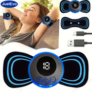 EMS Portable Mini Massage Patch for Back Full-Body Rechargeable USB Powered