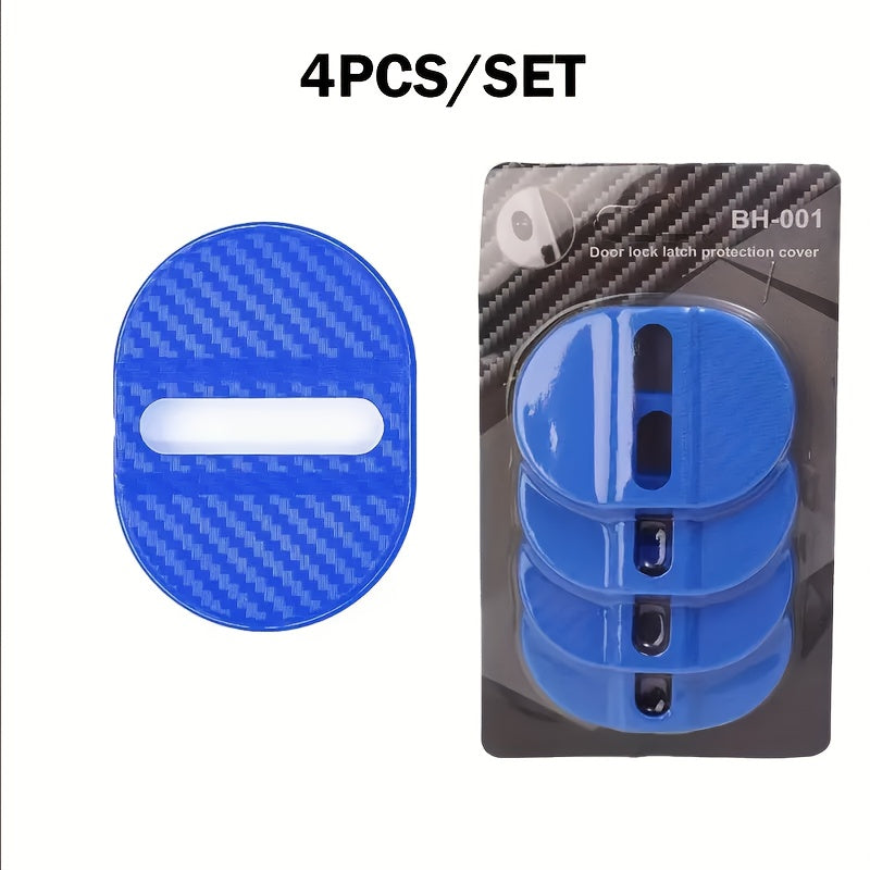 Комплект из 4 накладок на замки дверей автомобиля из антикоррозийского пластика для защиты транспортного средства