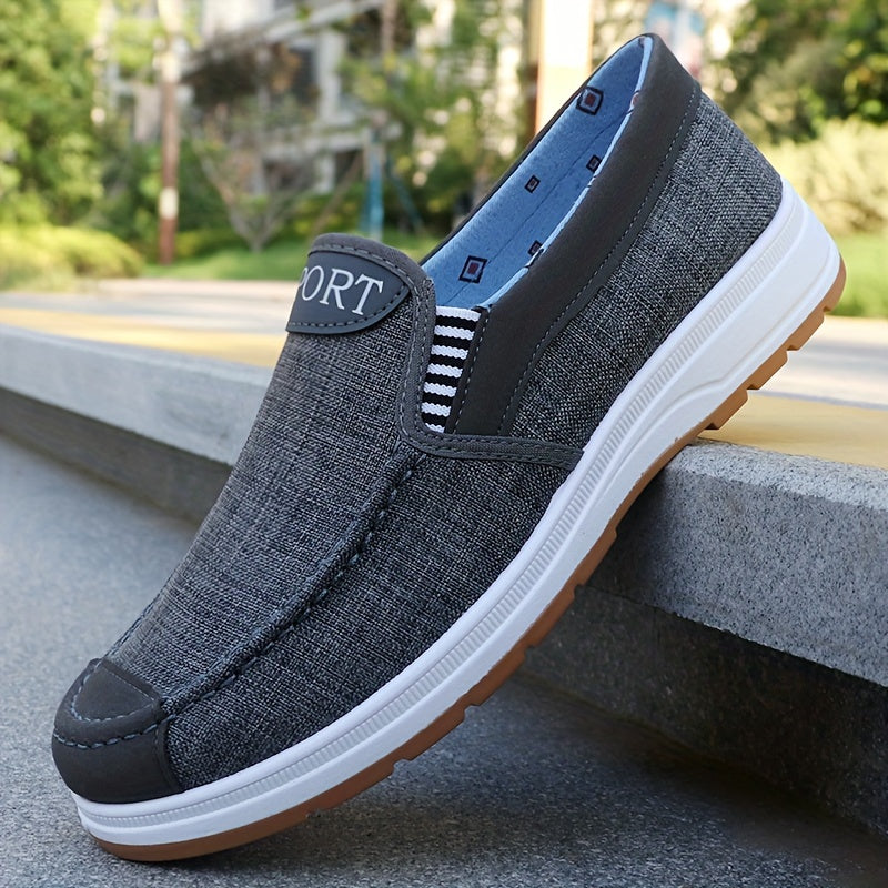 Мужские дышащие мокасины-слипоны, нескользящие повседневные туфли для прогулок и вождения