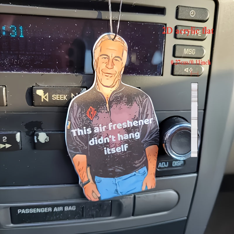 Umumiy foydalanish uchun akril avtomobil orqa ko‘zg‘u pendenti 2D tekis kulgili bezak