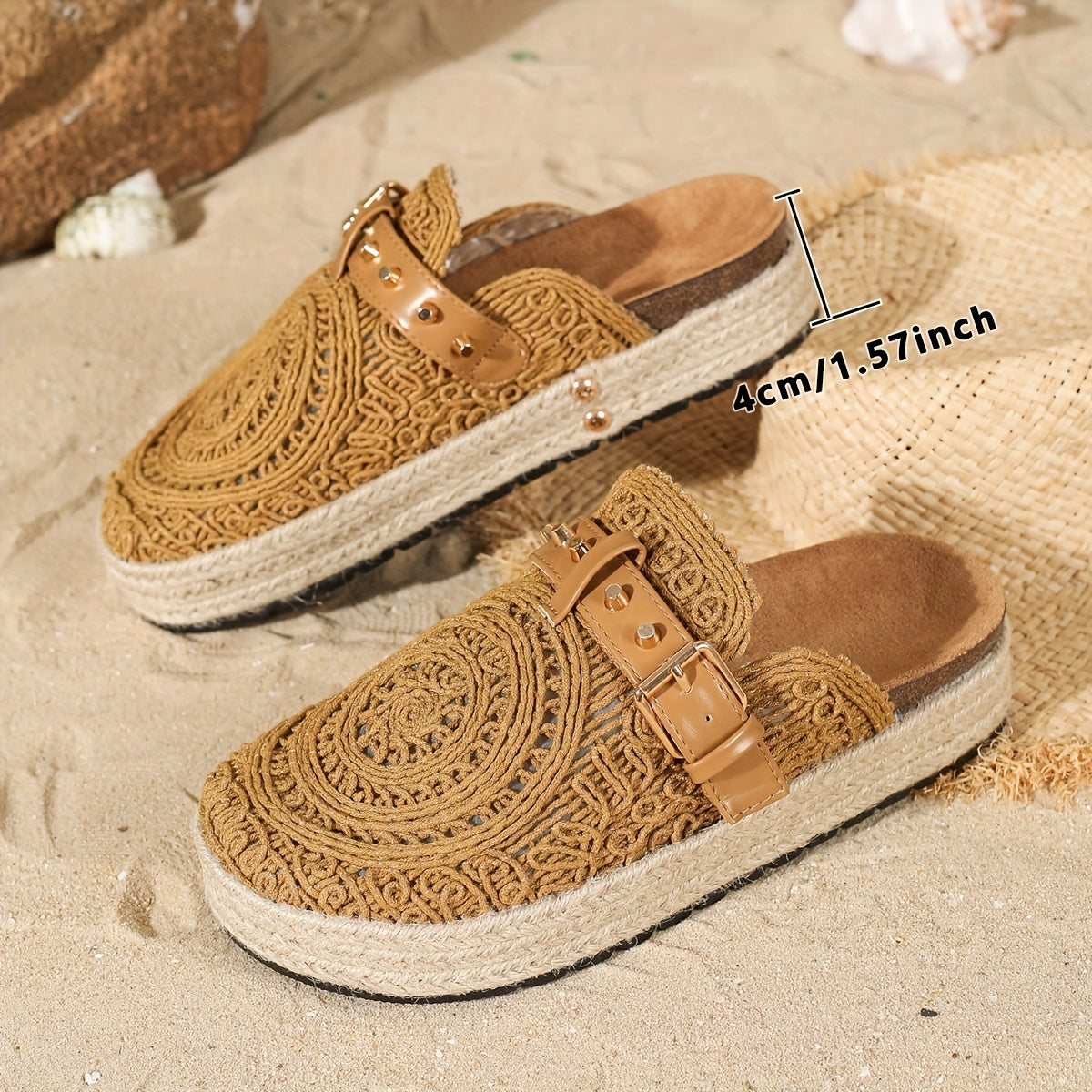 Women's Summer Slip-On Shoes with Geometric Cut-Out Embroidery Breathable Fabric