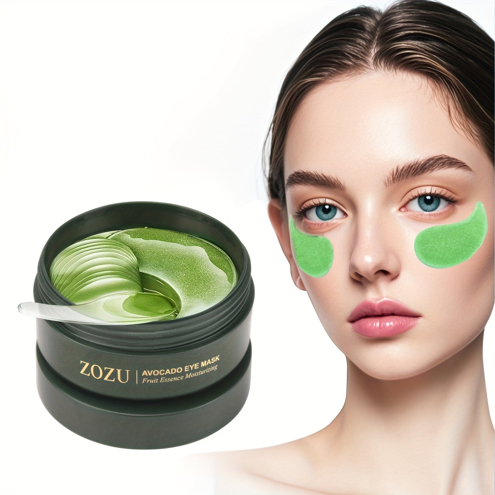 Women Hydrating Avocado Eye Mask Crystal Gel Nourishing Skin