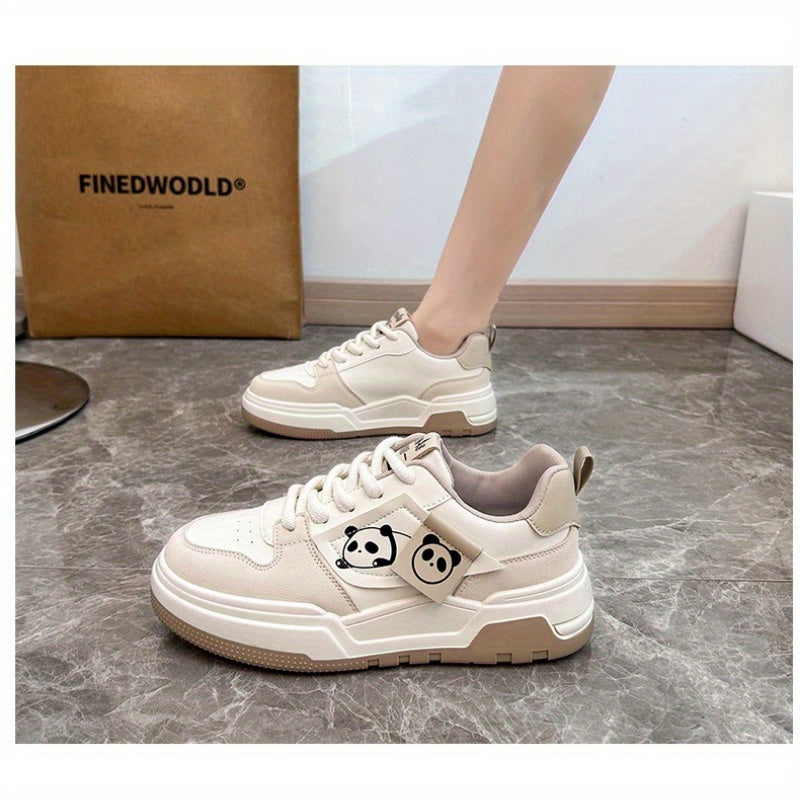 Women's Casual Thick-Soled Sneakers Spring 2025 Panda Style Alex Shoes