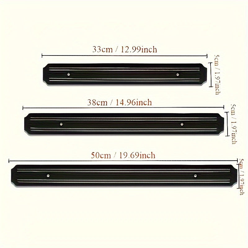 Magnetic Knife Rack Wall Mount Kitchen Utensil Organizer Durable Plastic