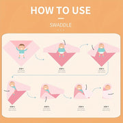 Manta de muselina ultra suave para envolver, 119cm x 109cm para bebés y niños pequeños