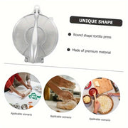 Fabricante de tortillas de aluminio para tortillas, panqueques, tacos, pizza, empanadillas y masa de pan