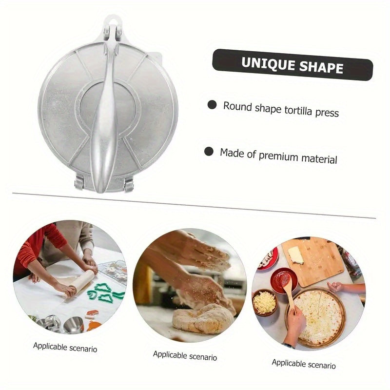 Fabricante de tortillas de aluminio para tortillas, panqueques, tacos, pizza, empanadillas y masa de pan