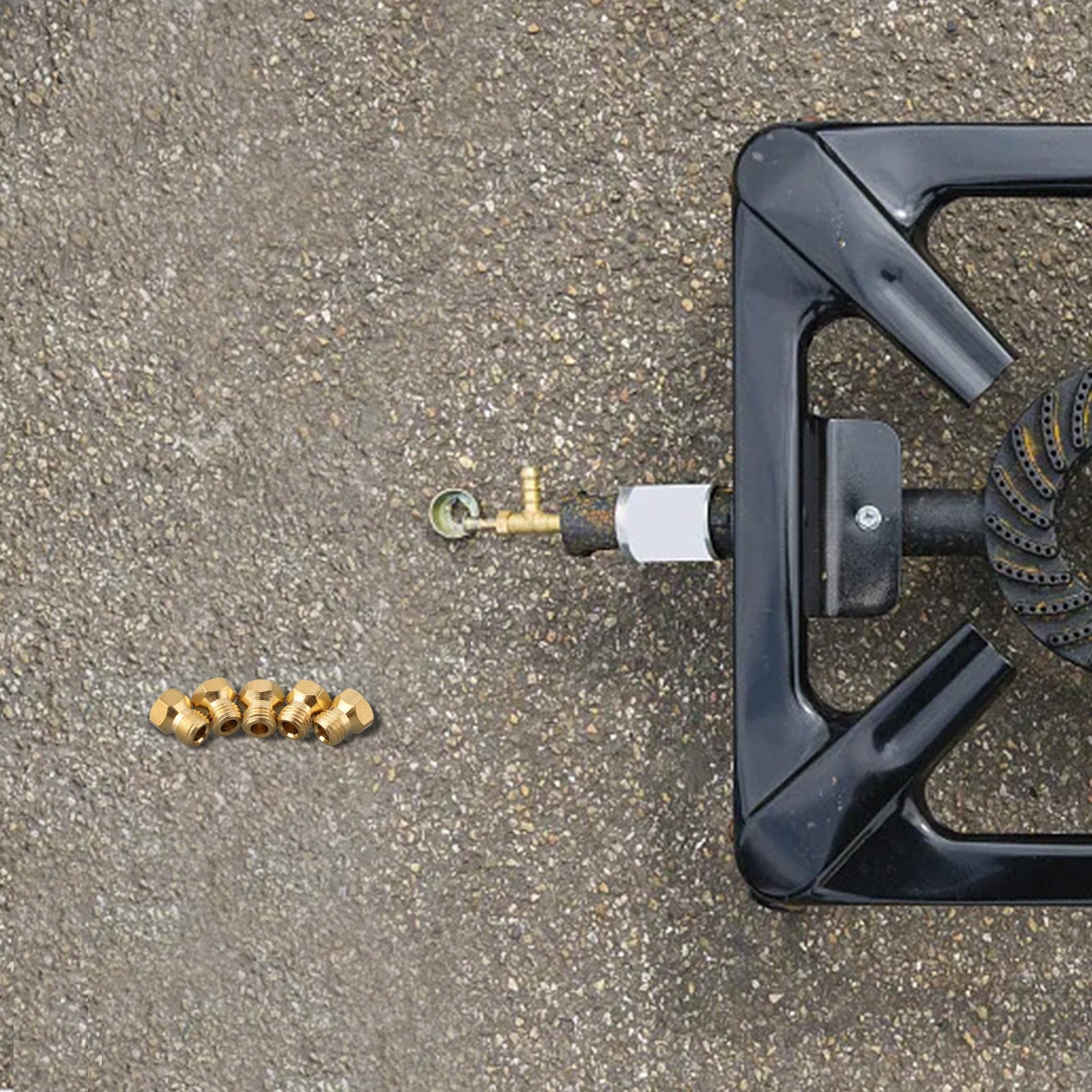 5-piece gas stove nozzle kit for 5-burner cooktops includes sizes 0.73mm to 1.15mm