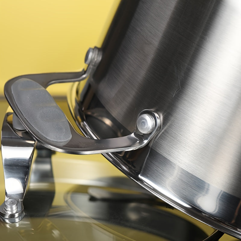 "Ikki tutqichli zanglamas po'latdan yasalgan sho'rva qozoni, qalin va yopishmaydigan, qaynatmalar, makaron, shirinliklar va souslar uchun mukammal - uyda foydalanish uchun ideal, sovg'a qutisida taqdim etilgan - Villa 304."