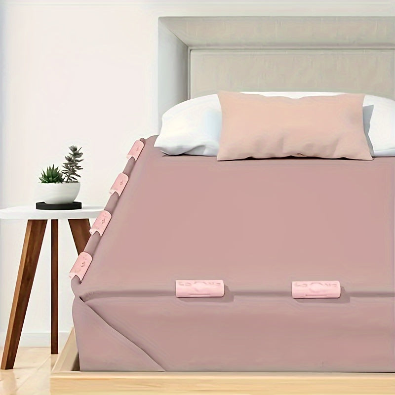 12 Pieces Sheet Fixer Clips Multifunctional Bed Sheet Fasteners Safety No Marking Buckles