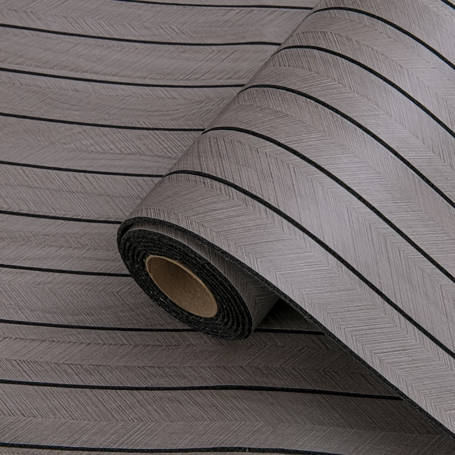 Self-Adhesive 3D Wall Panel Vinyl Curved Edges Shapes and Stripes Style for Ceilings and Partitions