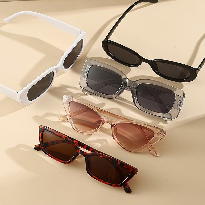 5 пар унисекс модных очков для пляжа и повседневной носки, легкие стильные очки