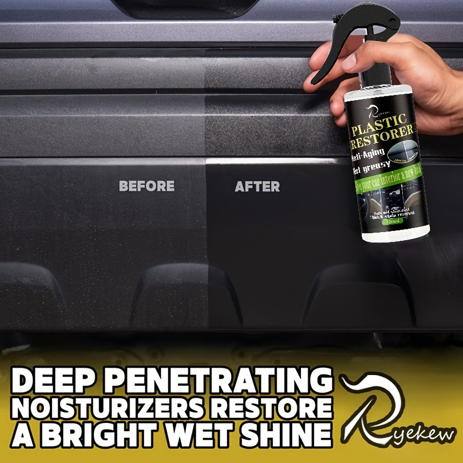 Restaurador y limpiador de interiores de coche de plástico para asientos y tableros