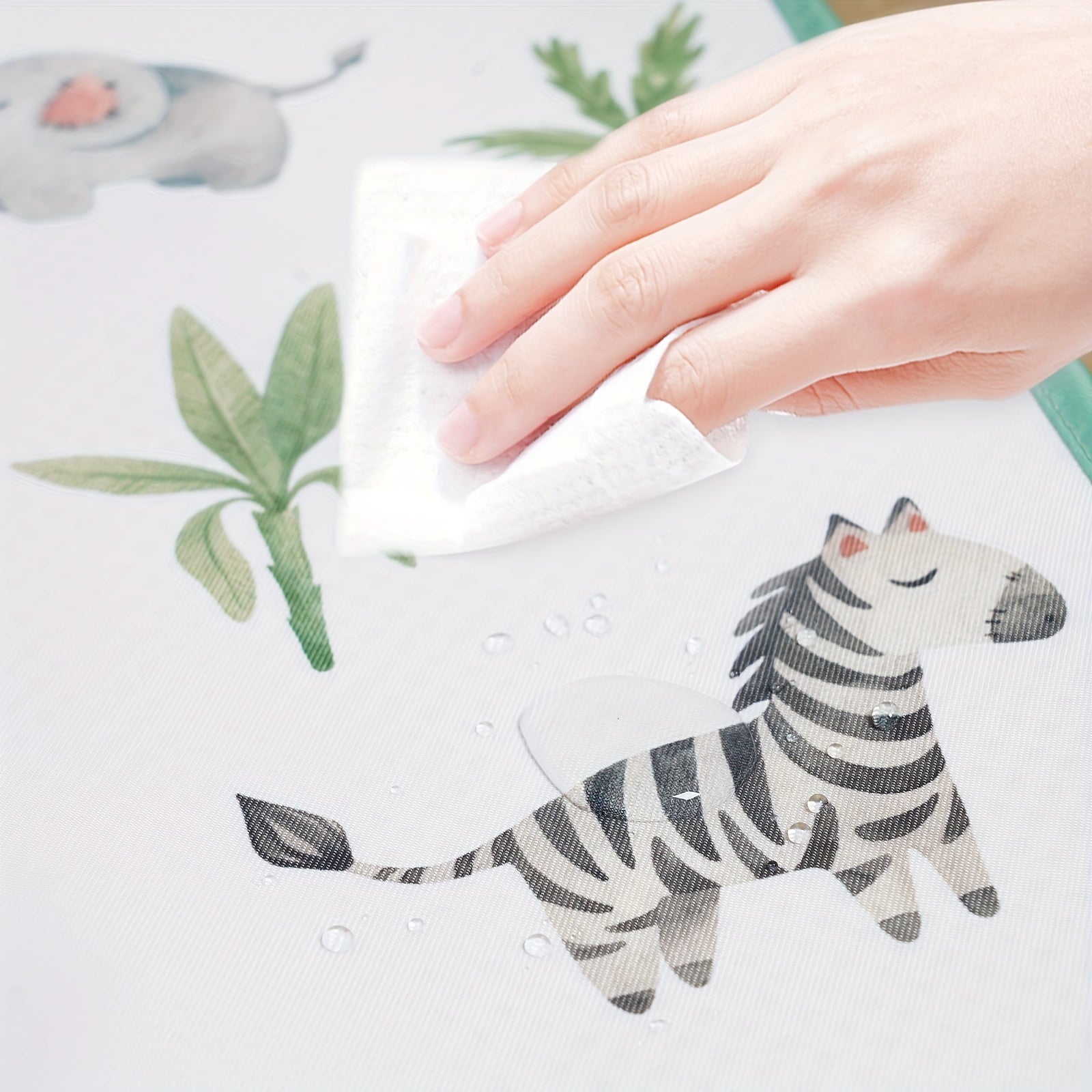 Kids Waterproof Play Mat with Anti-Slip Design, Easy to Clean, Travel-Friendly, Educational Floor Mat