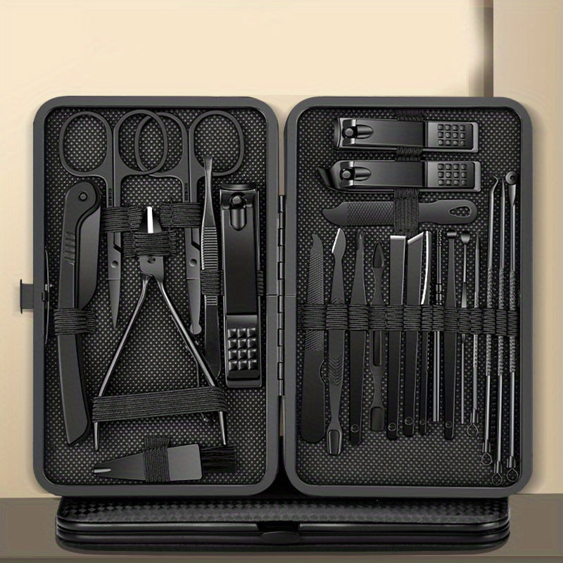 8/24 Piece Stainless Steel Nail Art Tool Set with Straight Blade Scissors for Toenail Care