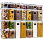 Герметичные контейнеры для хранения собачьего корма, черные, без BPA, прямоугольные, упаковка 12/24