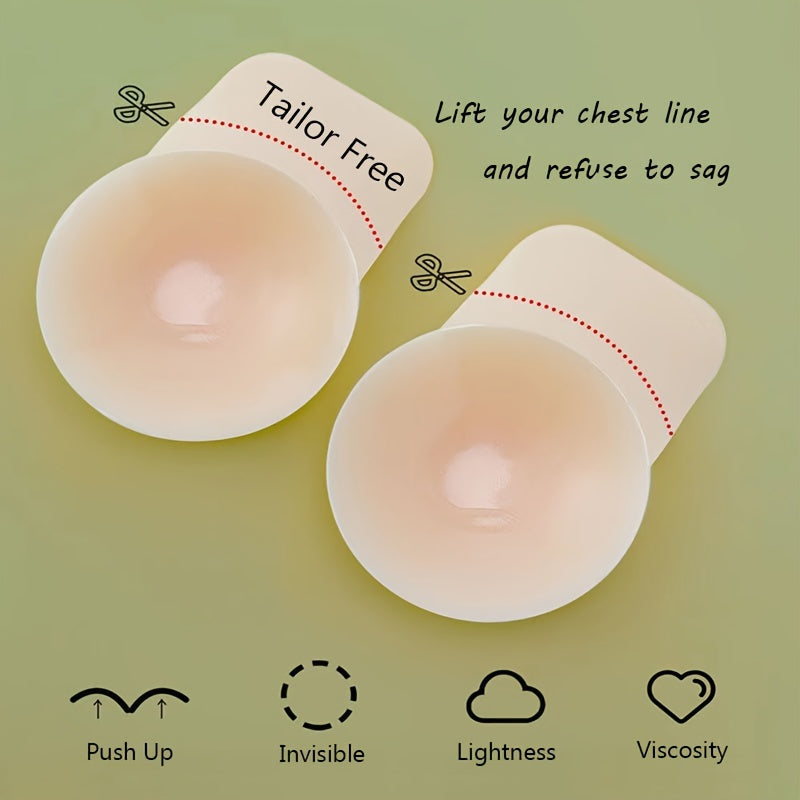 Women Reusable Lifting Nipple Covers Strapless Self-Adhesive Pasties