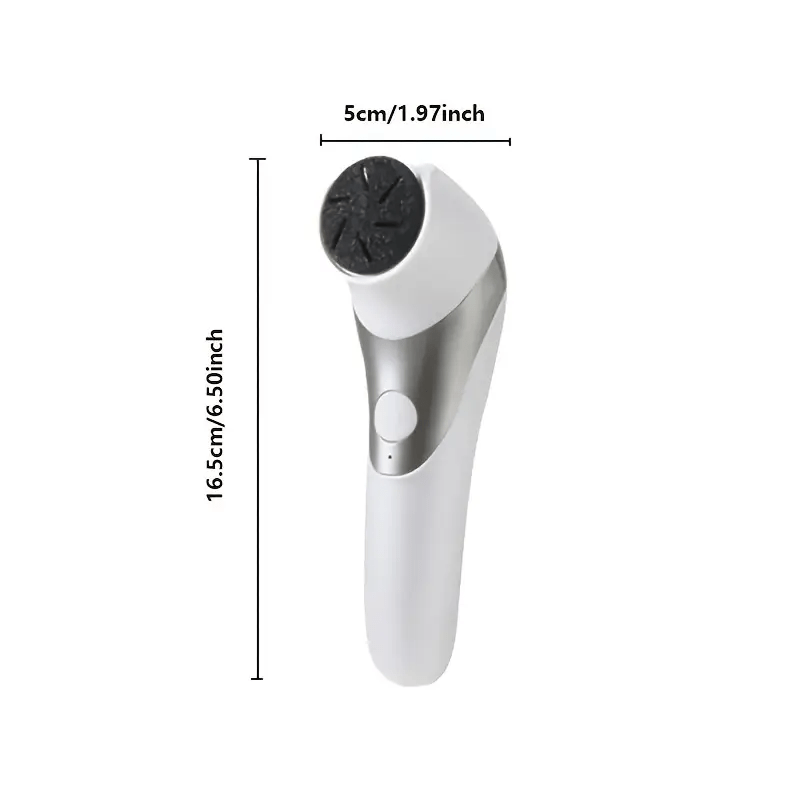 Ikki boshli, qalin sintetik charmni silliqlash va quruq teriga g'amxo'rlik qilish uchun mo'ljallangan, portativ USB zaryadlanadigan oyoq skraberi, almashtiriladigan maydalash boshlariga ega, foydalanish uchun qulay.