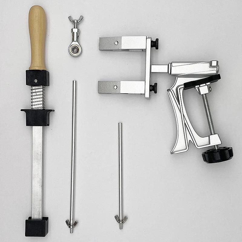 Olmos to'plami va 360° aylanadigan qo'lda ishlash bilan statik burchakli pichoq silliqlash moslamasi