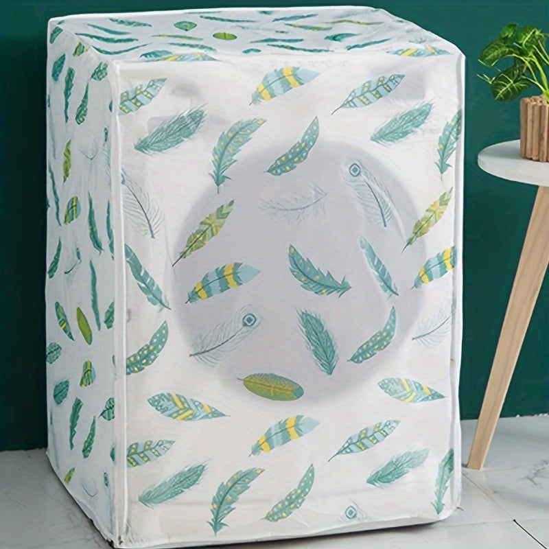 Semi-Transparent Waterproof Sun-Protective Washing Machine Cover for Front Loaders