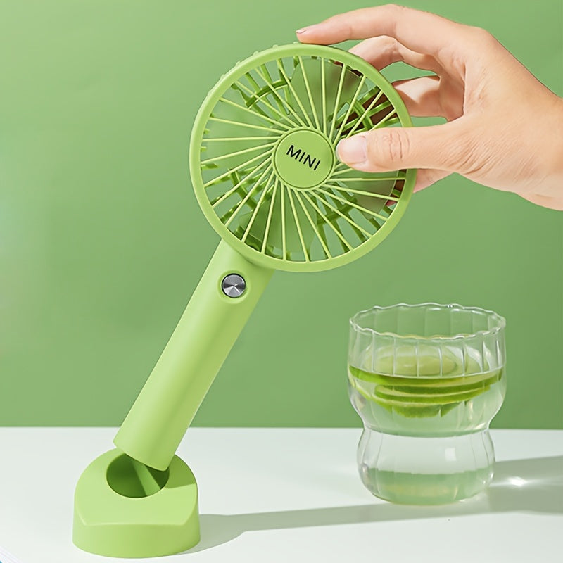 Rechargeable Portable Handheld Fan with Wearable Design for Indoor Outdoor Use