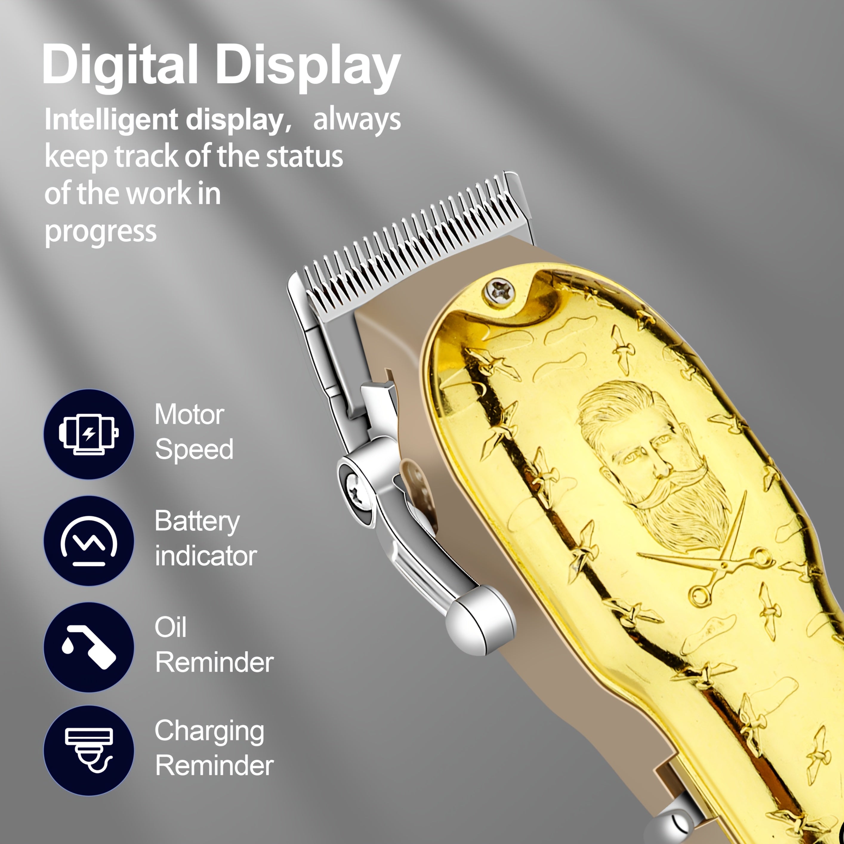 Электрический триммер для волос и бороды, аккумуляторный USB, беспроводной, для домашнего использования