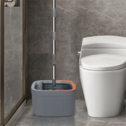 Mopa rotativa manual de plástico duradero con cubeta única para limpieza en múltiples superficies