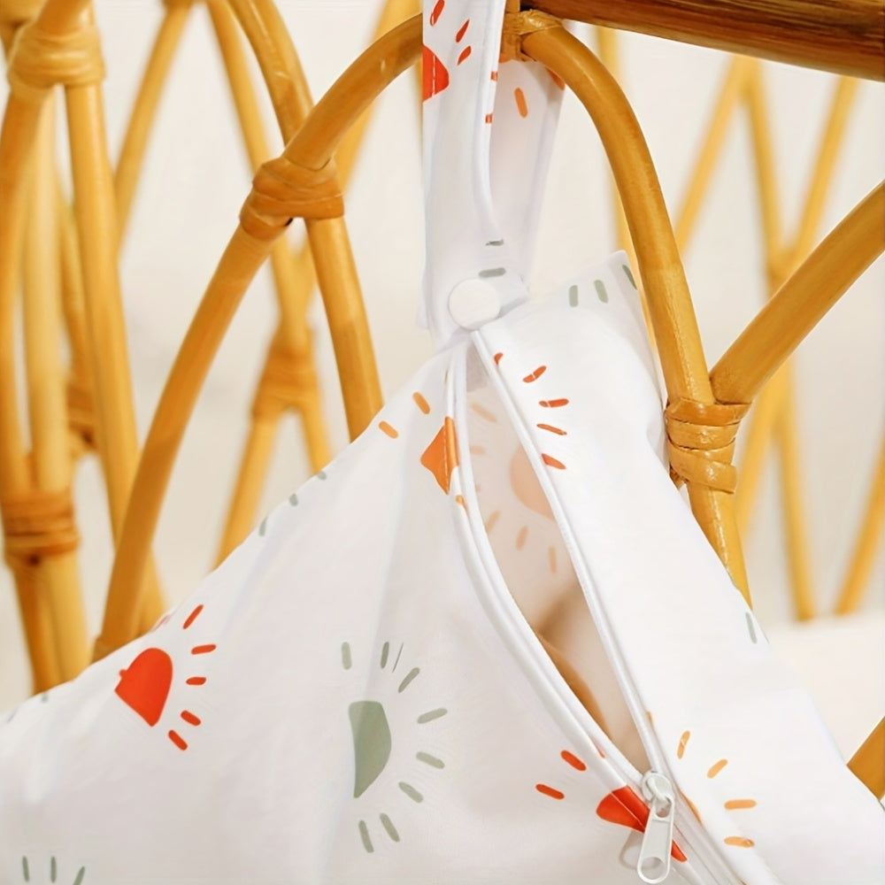 2-Pack Waterproof Wet Dry Bags for Swimmers Gym Clothes Diaper Storage