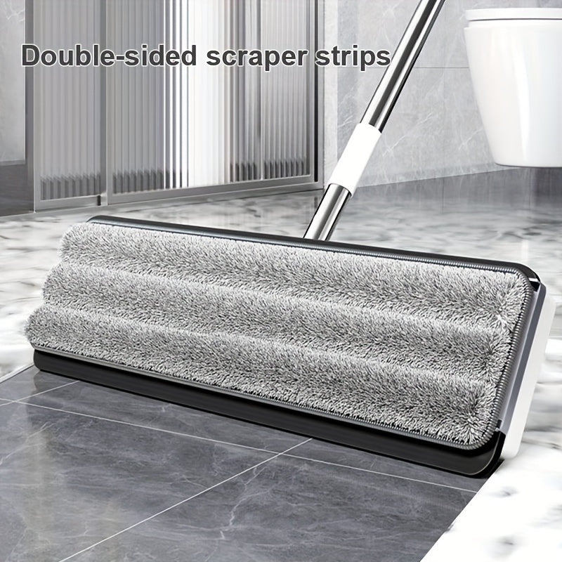 Conjunto de fregona y cubo con almohadillas de microfibra para suelos de baldosas, mármol y madera