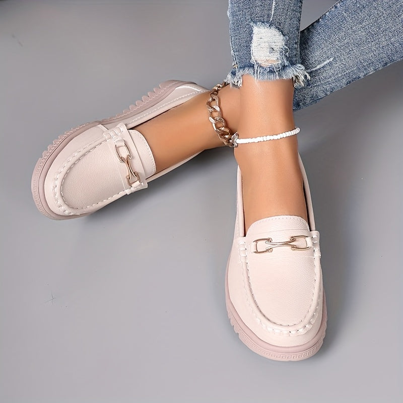 Women's Slip-On Loafers Synthetic Flat Shoes Non-Slip All-Season