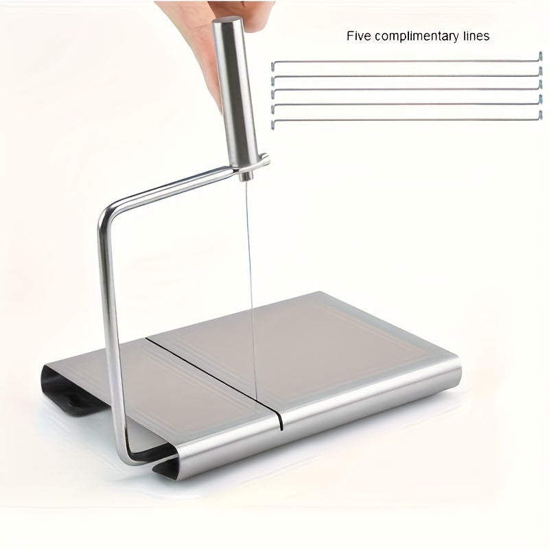 Stainless Steel Cheese Slicer Adjustable Thickened with Ergonomic Handle