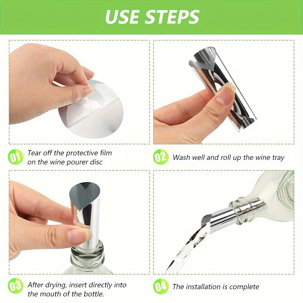 Wine Pourer Discs PET Material for Home Kitchen and Restaurant Use