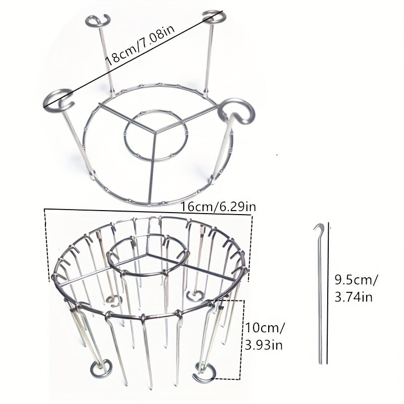 23-Donali zanglamas po'latdan yasalgan havo frayeri uchun shishlar to'plami, 3.5-5.5 Qt havo frayerlari uchun qovurish qoldiqlari bilan