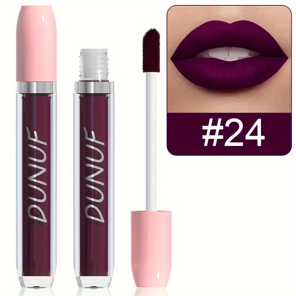 Set de labiales mate para mujer, 25 colores, a prueba de agua, de larga duración, tonos rojos