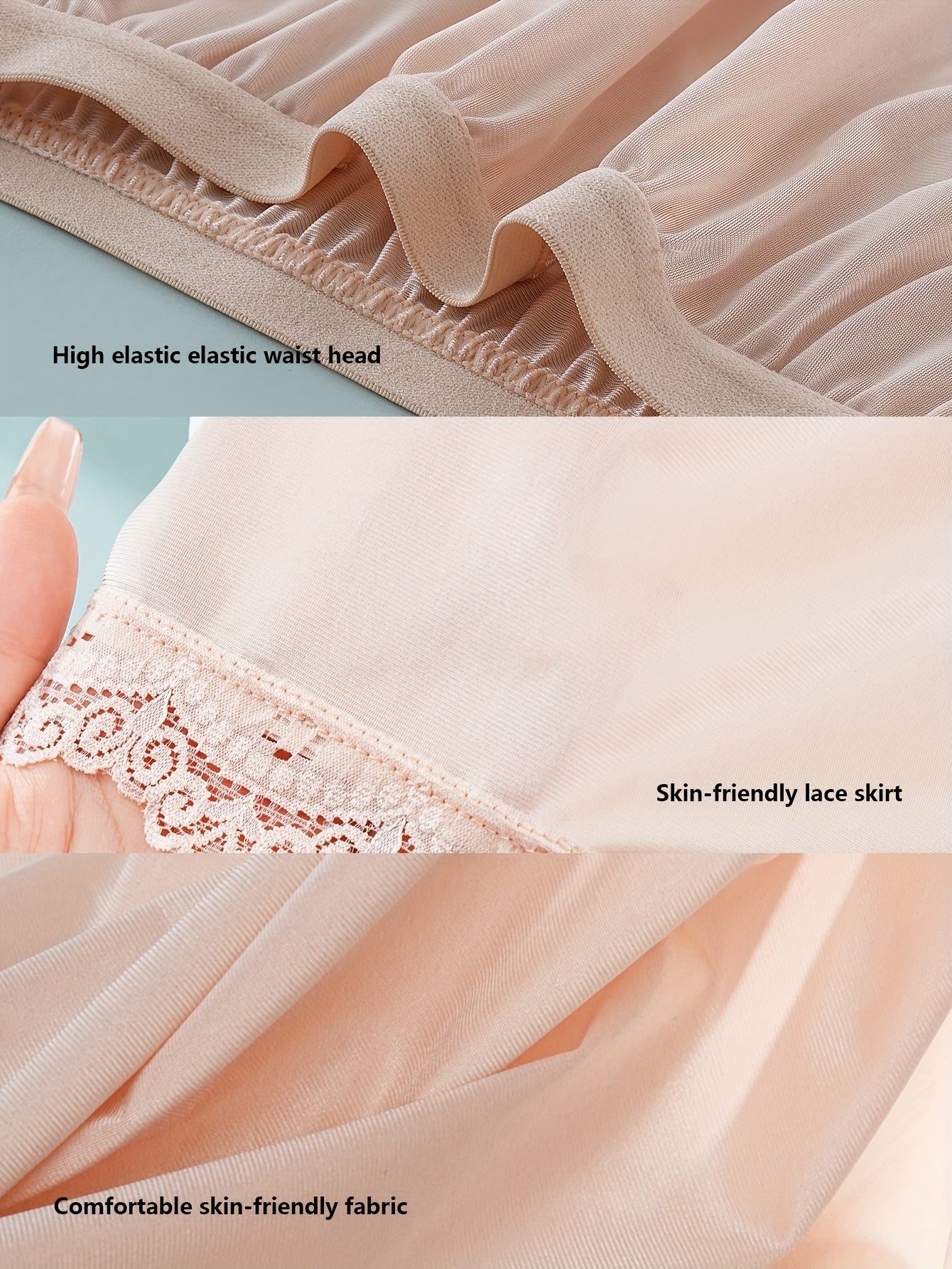 Plus Size Womens High Support Knit Lingerie Shorts Breathable Comfort