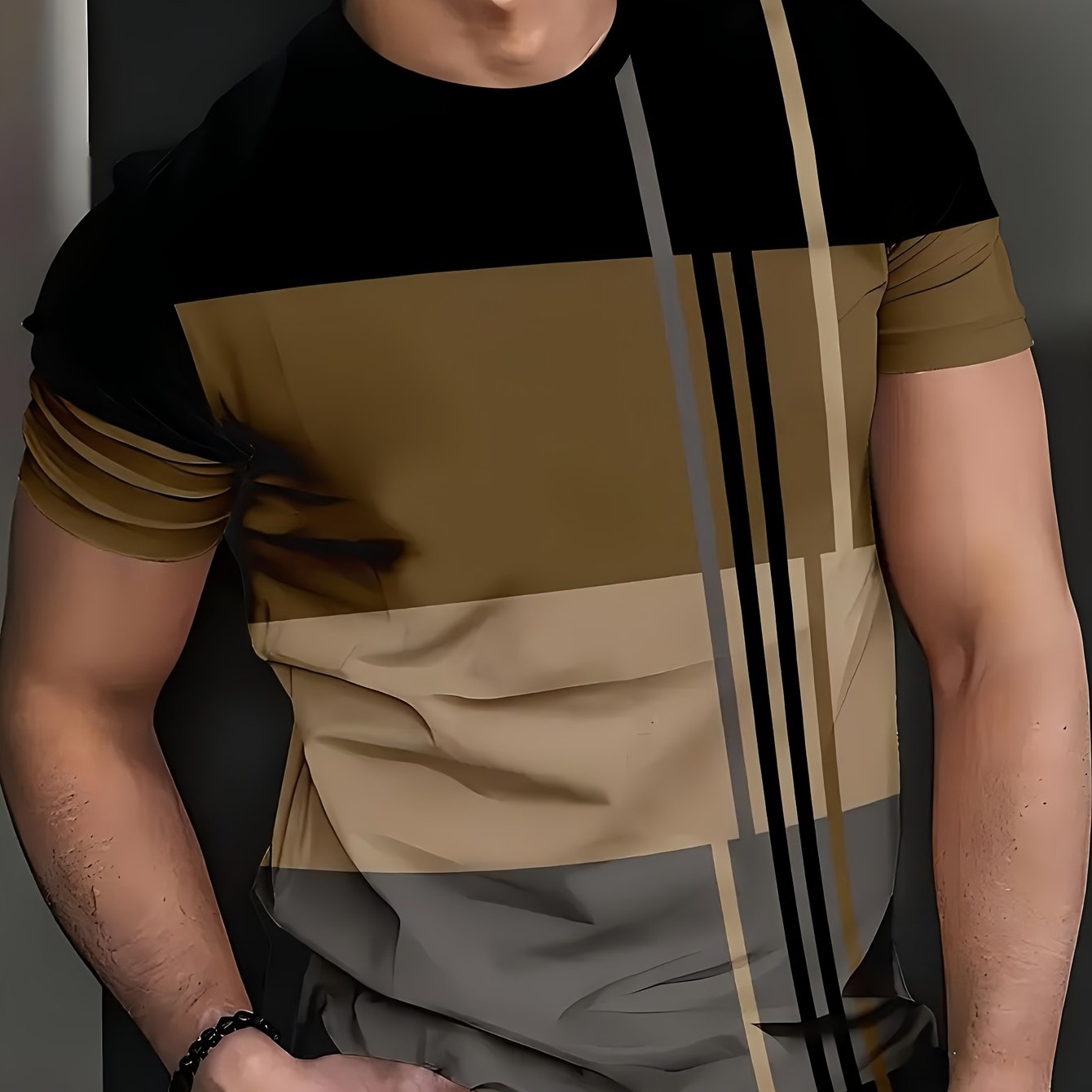 Erkaklar uchun qulay, tez quriydigan sport futbolkasi