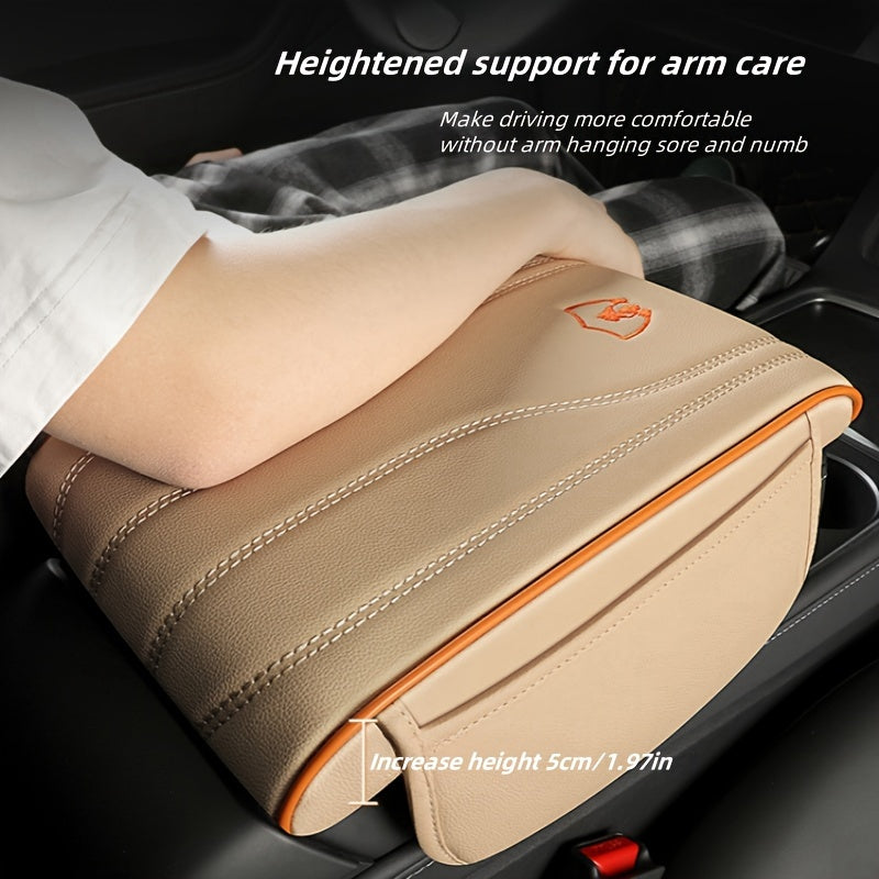 Memory Foam Car Armrest Cushion Stylish Comfortable Anti-Slip Easy Install
