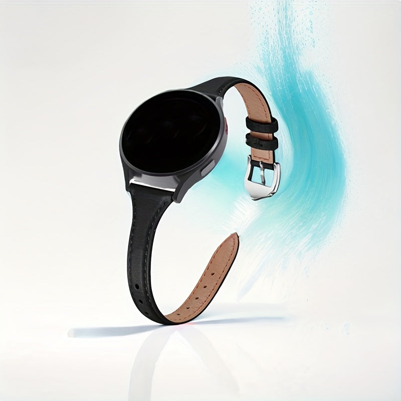 20mm ikki tomonlama kalfskinni soat taqish uchun uzuk, Galaxy Watch 4 5 6 bilan mos keladi