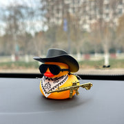 Unisex Western Cowboy Duck Car Dashboard Decoration Interior Accessories