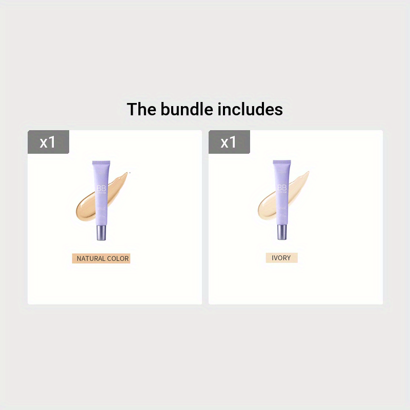 Waterproof BB Cream with Natural Coverage, Oil Control, Squalane for All Skin Types