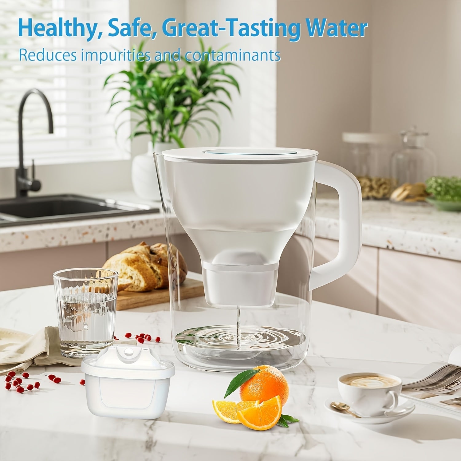 Brita® Marella® Jug va Brita® Kettle bilan mos keladigan 1, 3 yoki 6 ta suv filtr kartochkalarini oling. Brita® Maxtra+® va Maxtra Pro® uchun ushbu almashtirish filtrlar ifloslantiruvchi moddalarni samarali ravishda kamaytiradi va o'rnatish juda oson.