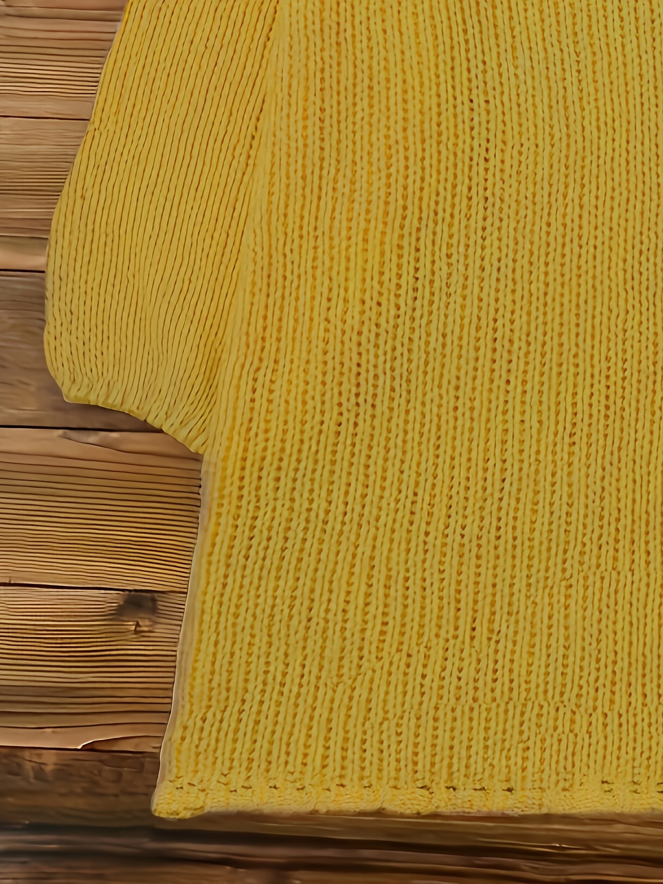 Plus o'lcham V-shaklli bo'yinli ayollar uchun sviter, polyester to'qilgan pulover, bir rangli