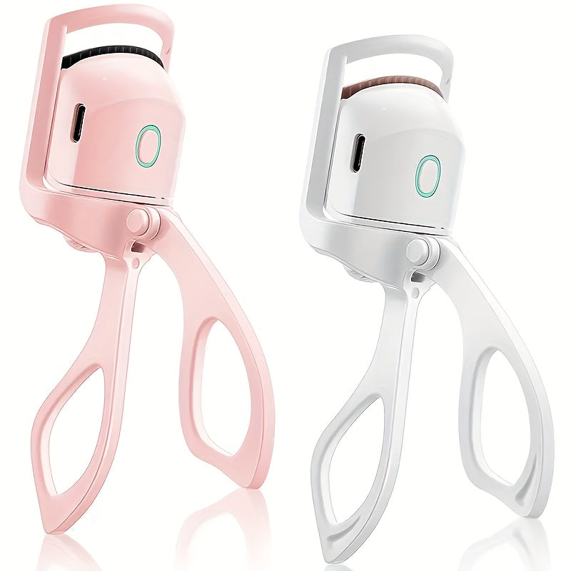 USB Rechargeable Electric Eyelash Curler for Long-Lasting Curls