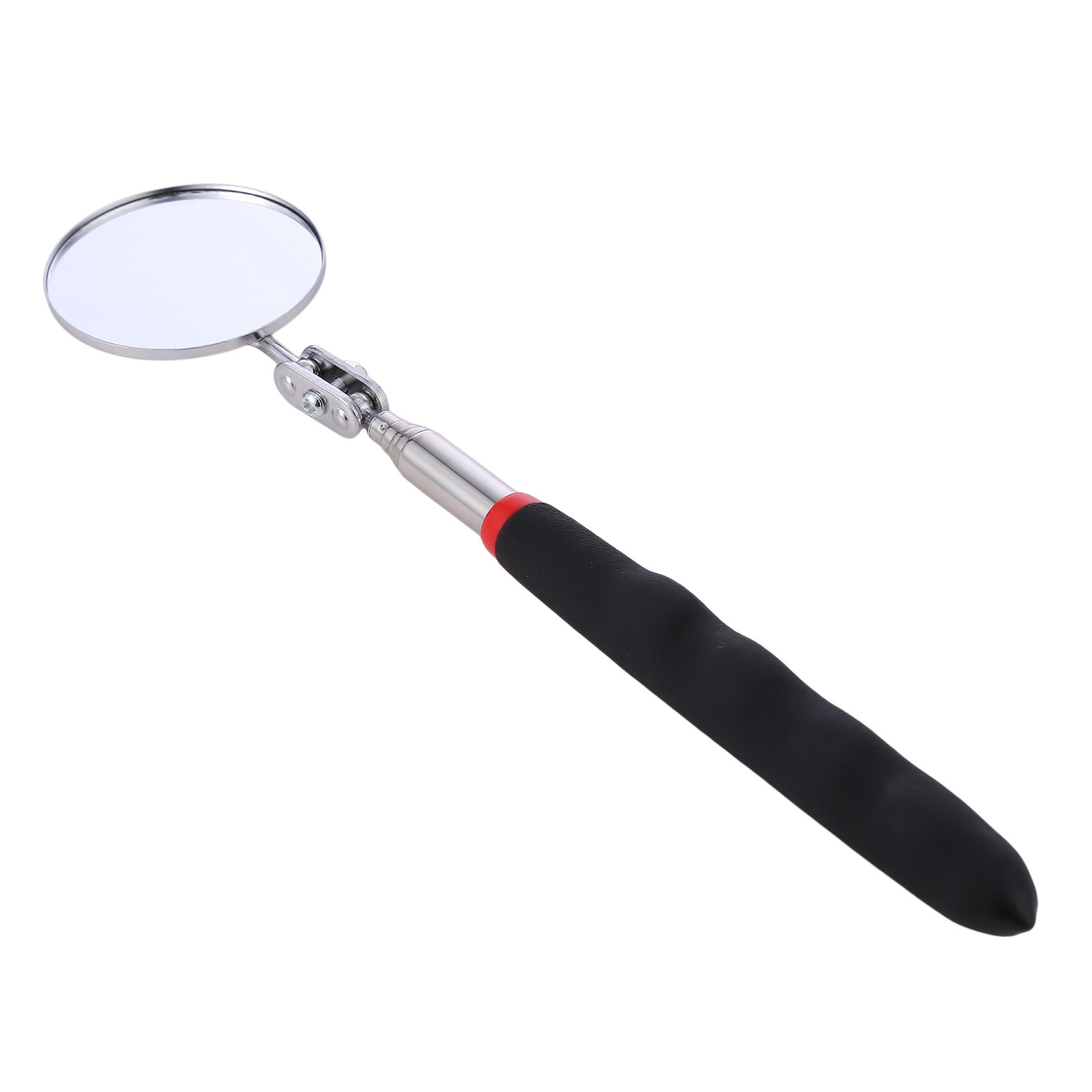 Folding Inspection Mirror for Car Maintenance Black 24-73cm Carbon Steel