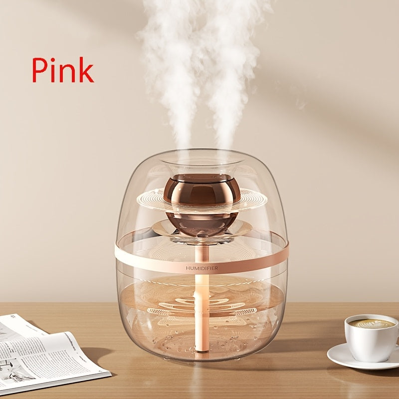 Dual Spray 3L Ultrasonic Humidifier for Bedroom Office Night Light Silent