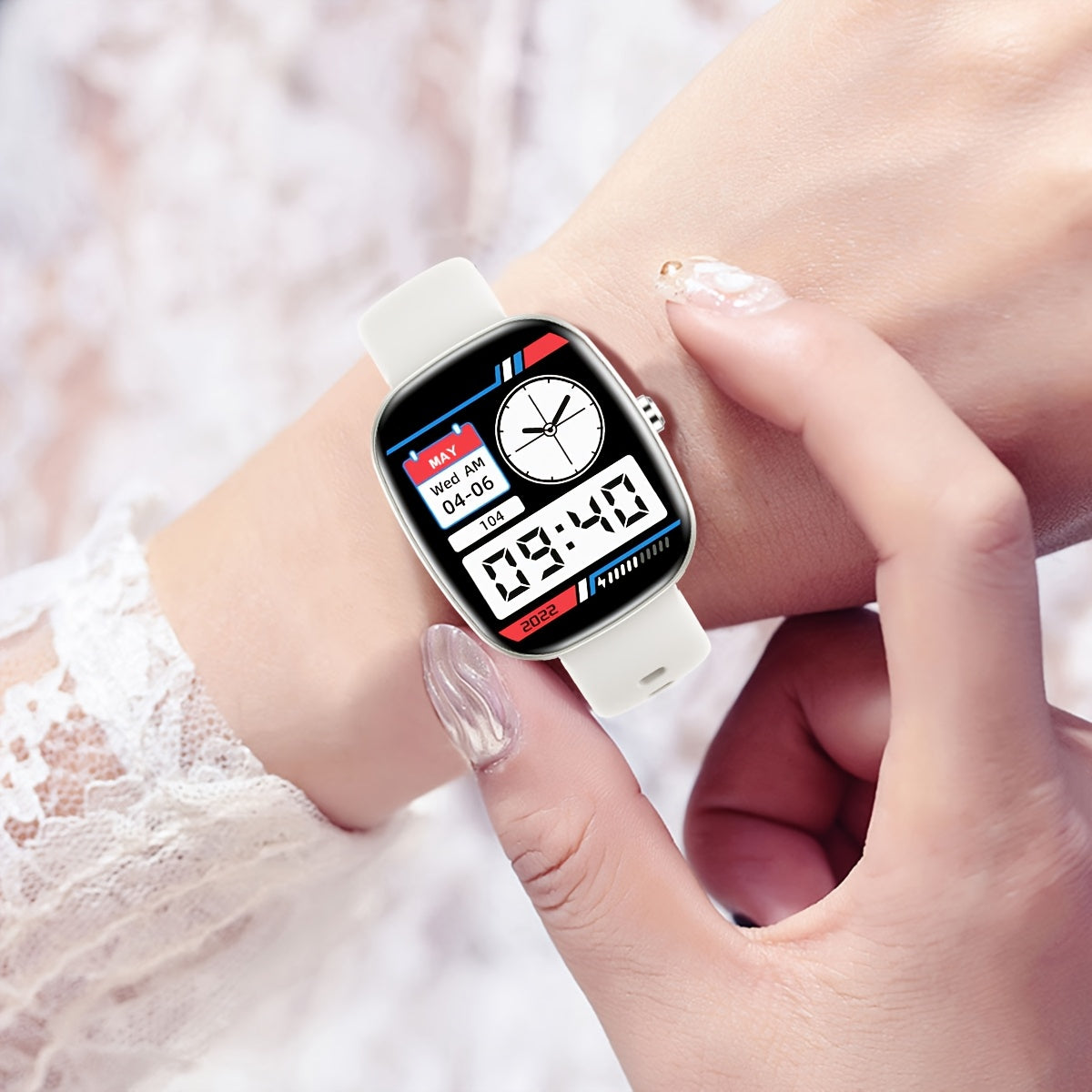 Умные часы с полным сенсорным экраном 1,83 дюйма, с возможностью звонков и отслеживания спортивных показателей для iPhone и Android