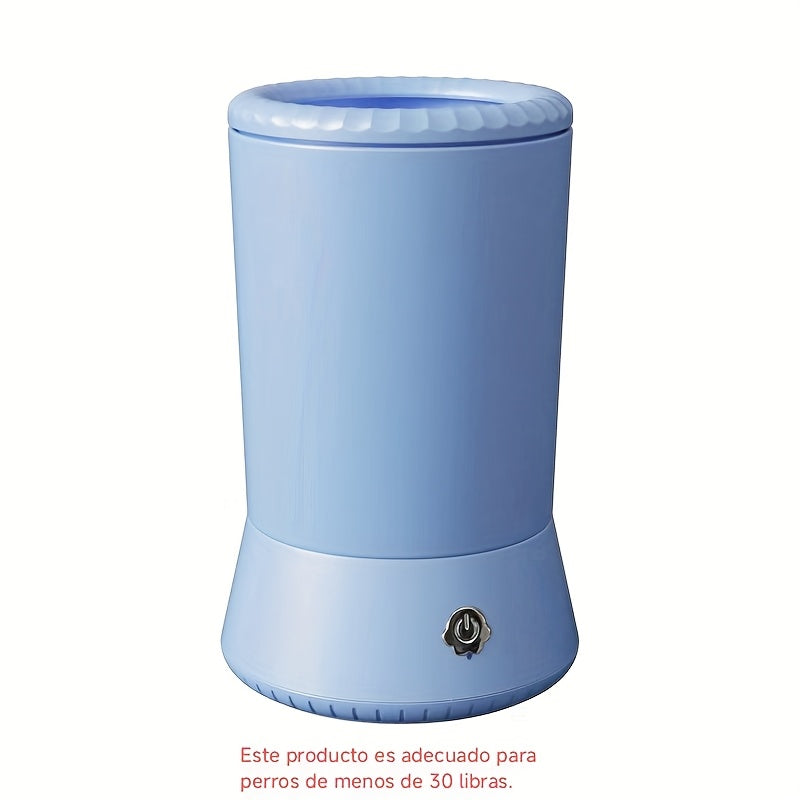 Portable Pet Paw Cleaner and Massager Pink USB Rechargeable for Dogs and Cats